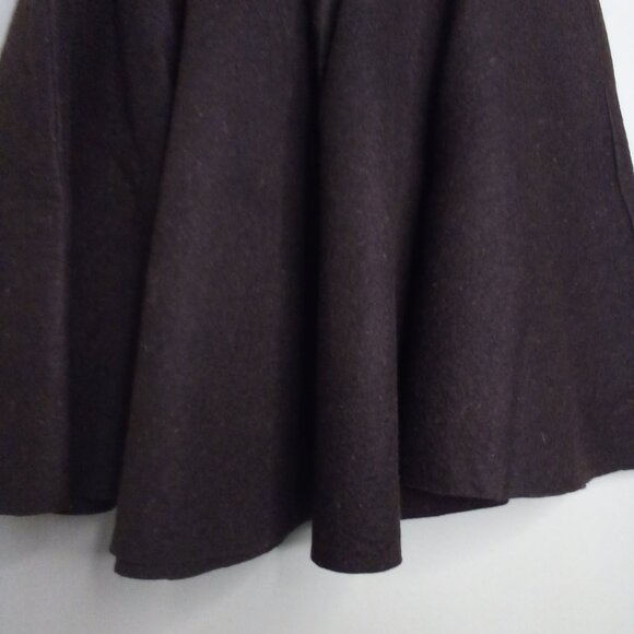 Vintage Handmade Felt Circle Skirt 25" Wasit XS Horse Carriage Brown - Picture 16 of 16